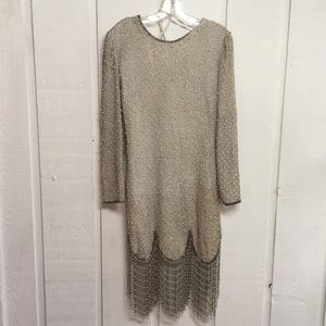 Formal Beaded Dress. Handmade in India!